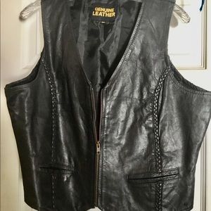 Leather vest